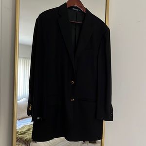 Ralph Lauren polo collection navy blazer with gold buttons. 44 cashmere